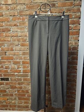 Eileen Fisher Charcoal Small Petite Straight-Leg Trousers